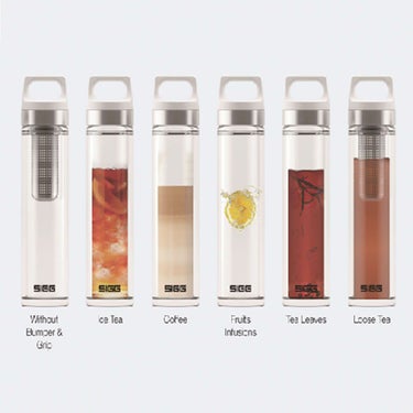 シグ SIGG　 ホット＆コールド グラス 0.4L 透明　水筒  詳細1