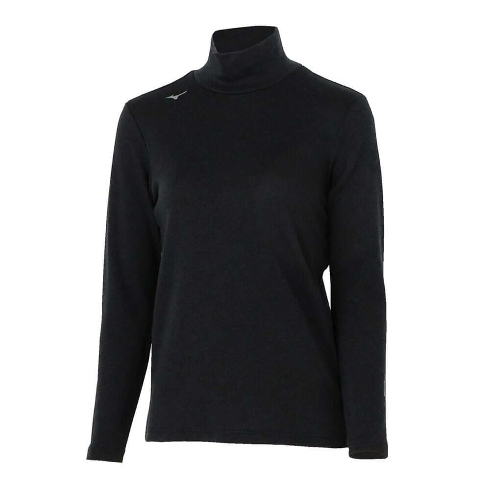 ミズノ MIZUNO　レディース BIO NEXT バイオネクスト ブレスサーモウール 長袖 ハイネック E2MJC701　2025年モデル ブラック（E2MJC70109）
