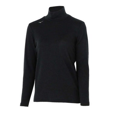 ミズノ MIZUNO　レディース BIO NEXT バイオネクスト ブレスサーモウール 長袖 ハイネック E2MJC701　2025年モデル ブラック（E2MJC70109）