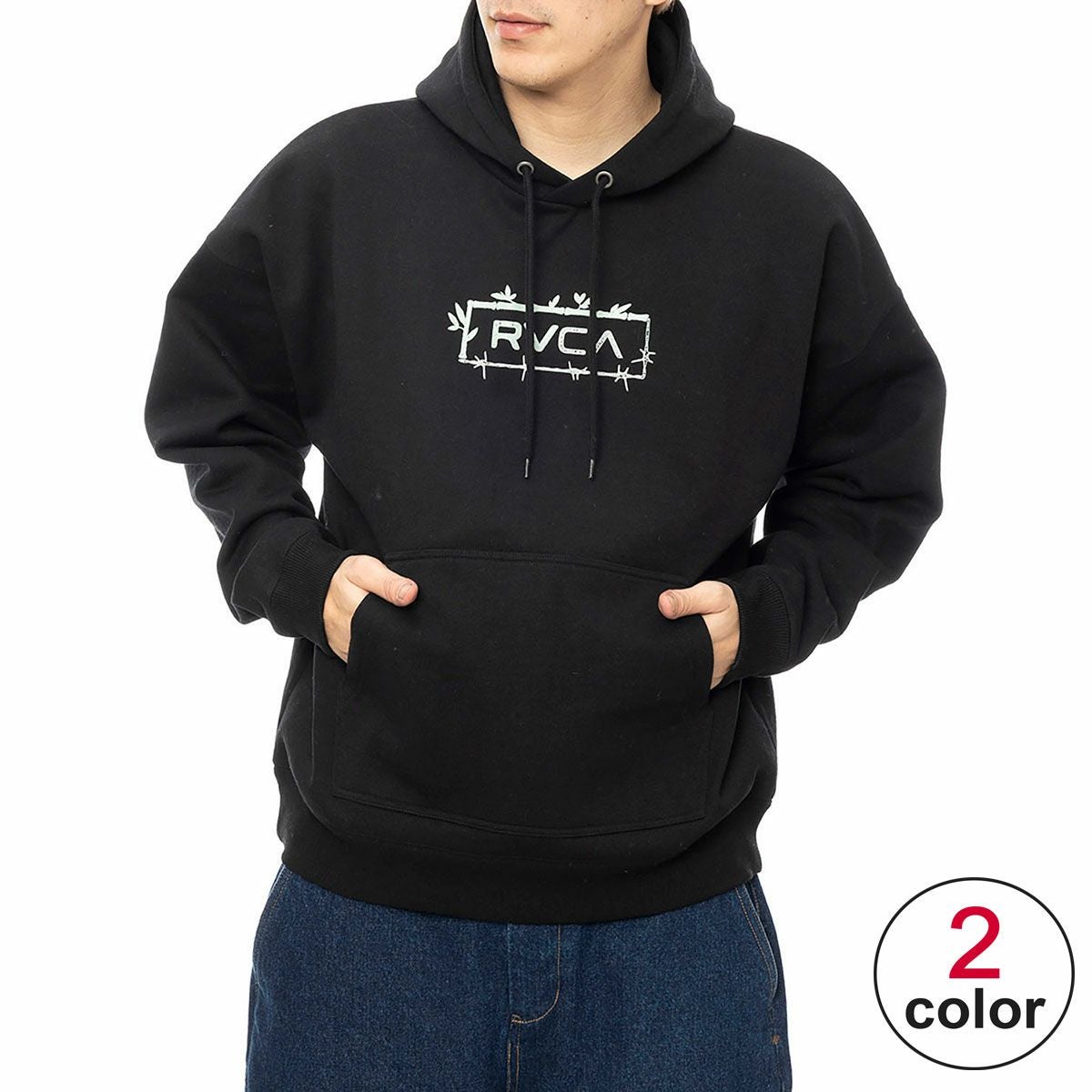ルーカ RVCA　 BORDERED HD スウェットパーカー HOODIE PULLOVER BE042039 詳細1