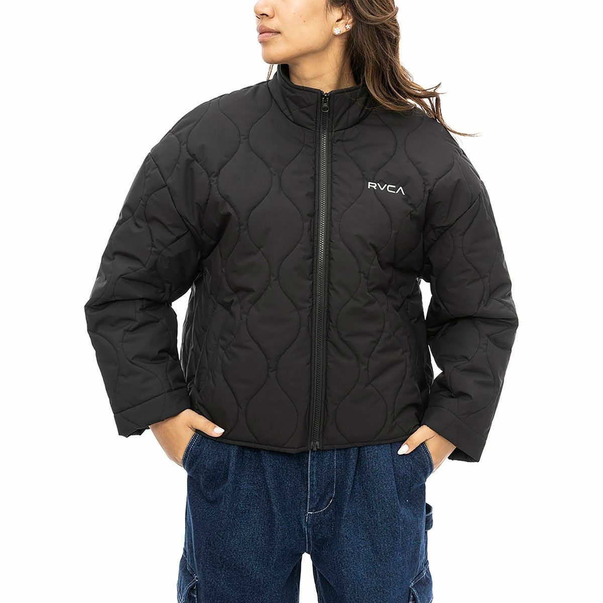 ルーカ RVCA　レディース QUILTING SHIRT JACKET ブルゾン BE044763　アウトドアウェア 詳細2