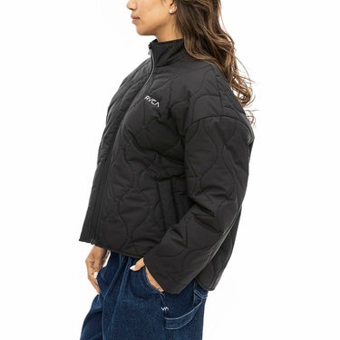 ルーカ RVCA　レディース QUILTING SHIRT JACKET ブルゾン BE044763　アウトドアウェア 詳細3