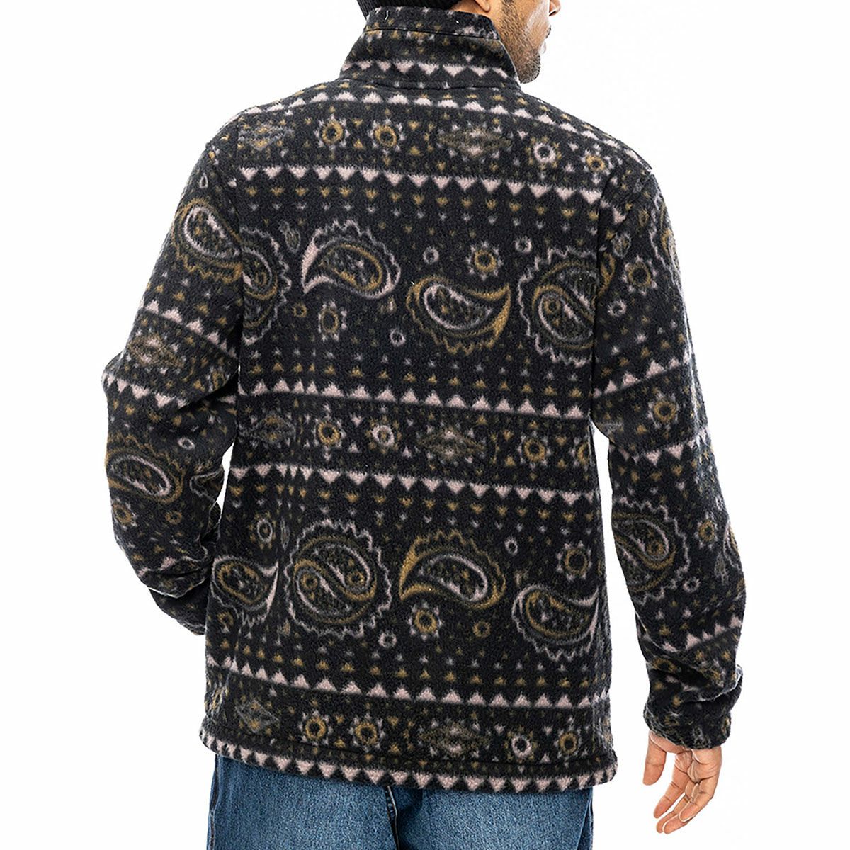 ビラボン BILLABONG　メンズ BOUNDARY MOCK NECK スウェットトレーナー HALF ZIP BE012031 ブラック（BLK） 詳細3