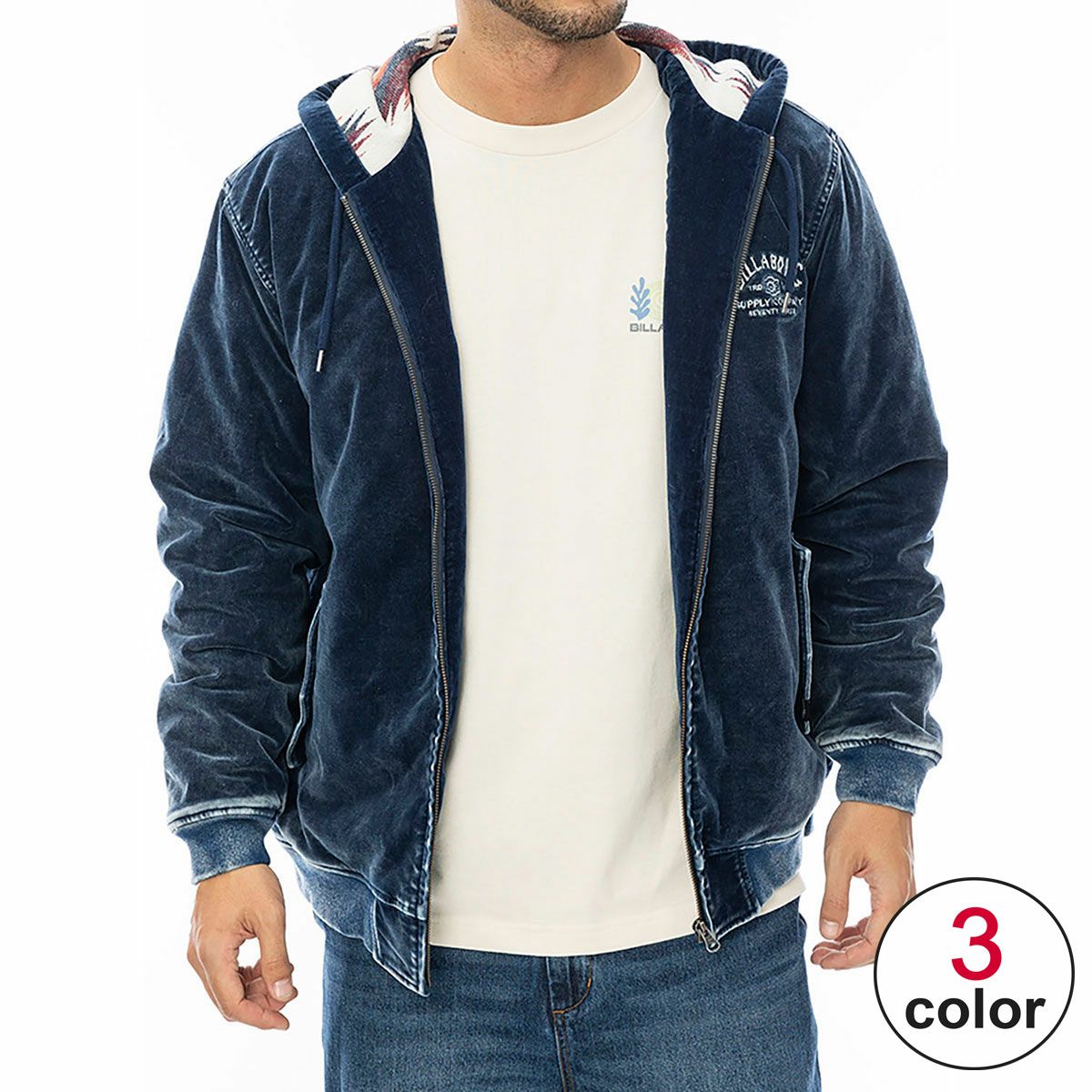 ビラボン BILLABONG　メンズ INDIGO VELOUR ジャケット JACKET BE012755 詳細1