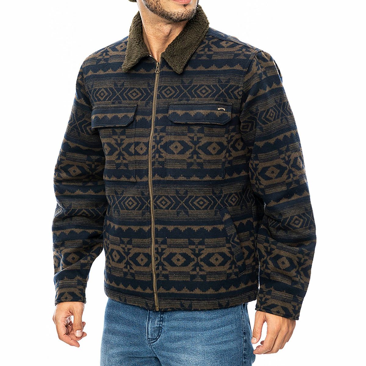 ビラボン BILLABONG　メンズ BARLOW SHERPA ジャケット JACKET BE012760 ブラウン（DBR） 詳細2