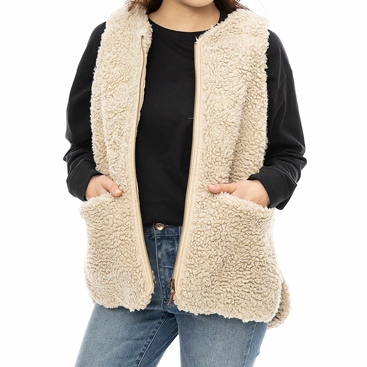 ビラボン BILLABONG　レディース BOA VEST ボアベスト BE014754 詳細7