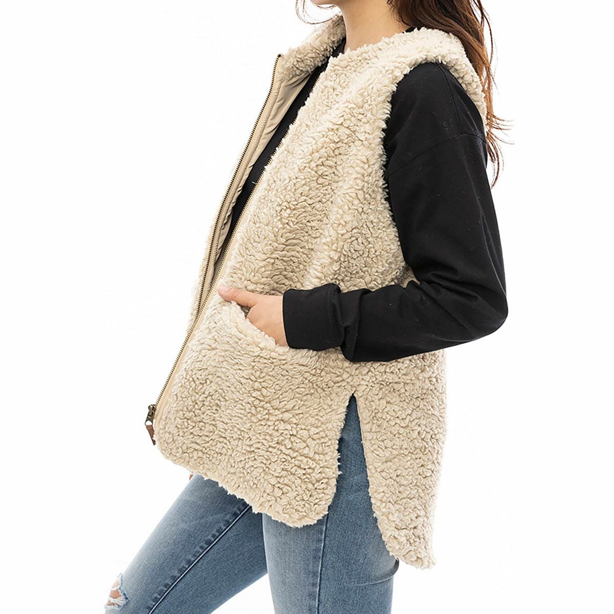 ビラボン BILLABONG　レディース BOA VEST ボアベスト BE014754 詳細8