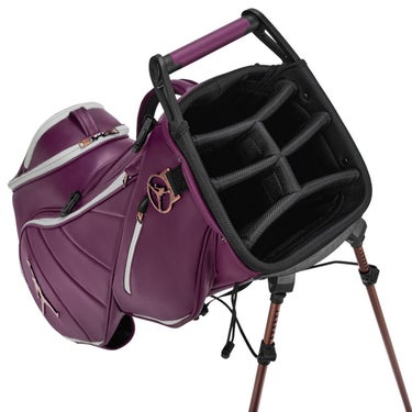 Jordan ジョーダン FADEAWAY フェイドアウェイ プレミアム スタンド キャディバッグ JD9902 615 ボルドー/セイル/メタリックゴールド ボルドー/セイル/ゴールド 詳細3