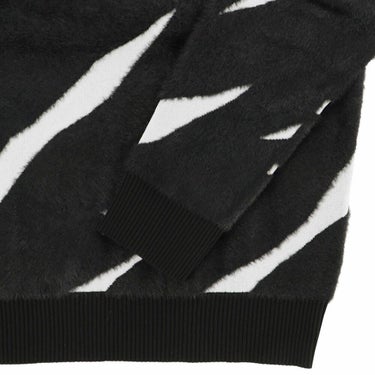 ジャックバニー Jack Bunny!!　メンズ 12Gダブルジャガード クルーネックニット 長袖 セーター 262-5270155　2025年モデル ブラック 詳細5