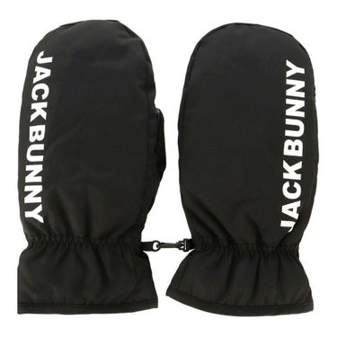 ジャックバニー Jack Bunny!!　裏起毛 ロゴデザイン ミトン 262-5283122 010 ブラック　2025年モデル  ブラック