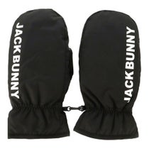 ジャックバニー Jack Bunny!!　裏起毛 ロゴデザイン ミトン 262-5283122 010 ブラック　2025年モデル