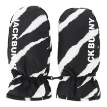 ジャックバニー Jack Bunny!!　裏起毛 ロゴデザイン ミトン 262-5283122 011 ゼブラ　2025年モデル