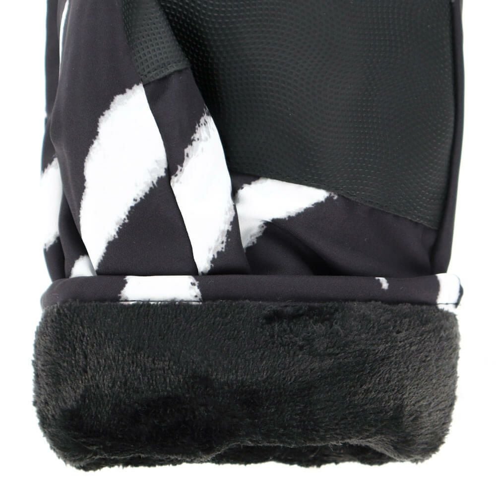 ジャックバニー Jack Bunny!!　裏起毛 ロゴデザイン ミトン 262-5283122 011 ゼブラ　2025年モデル  ゼブラ 詳細3