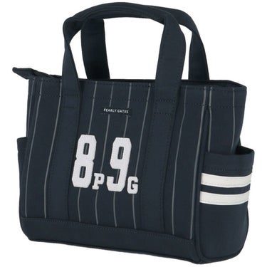 パーリーゲイツ PEARLY GATES　SMILEチャーム付き ピンストライプ柄 カートバッグ 053-5281911 121 ネイビー　2025年モデル ネイビー 詳細3