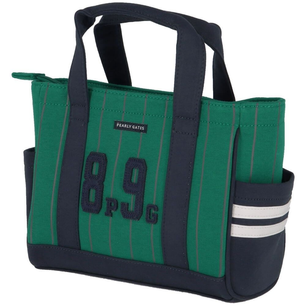 パーリーゲイツ PEARLY GATES SMILEチャーム付き ピンストライプ柄