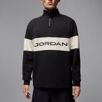 Jordan ジョーダン　メンズ フリース Dri-FIT ハーフジップ 長袖 HF9919 010 ブラック/セイル/ダークシャドウ
