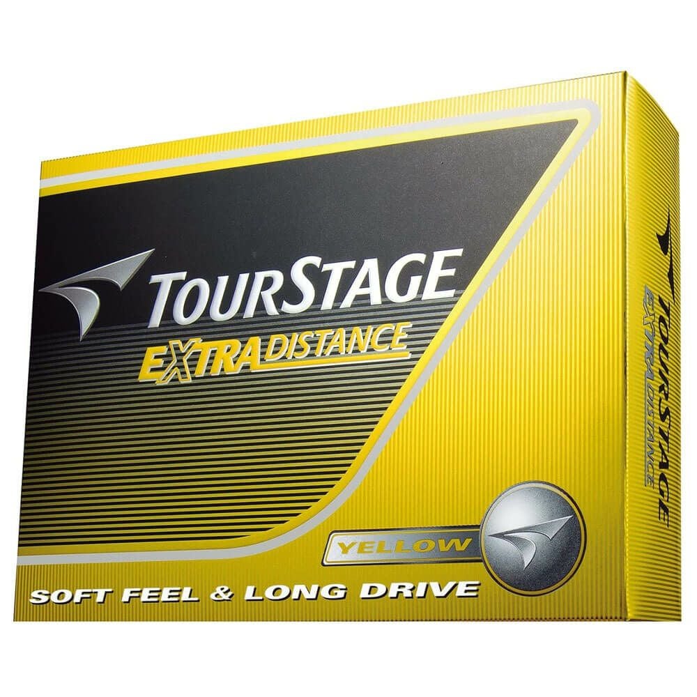 ブリヂストン TOURSTAGE EXTRA DISTNACE ツアーステージ エクストラディスタンス ゴルフボール 1ダース（12球入り）　イエロー詳細2