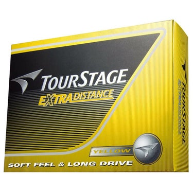 ブリヂストン TOURSTAGE EXTRA DISTNACE ツアーステージ エクストラディスタンス ゴルフボール 1ダース（12球入り）　イエロー詳細2