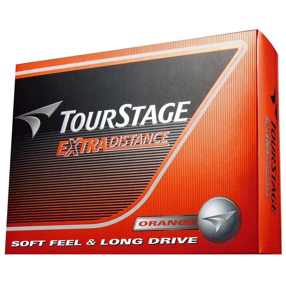 ブリヂストン TOURSTAGE EXTRA DISTNACE ツアーステージ エクストラディスタンス ゴルフボール 1ダース（12球入り）　オレンジ詳細2