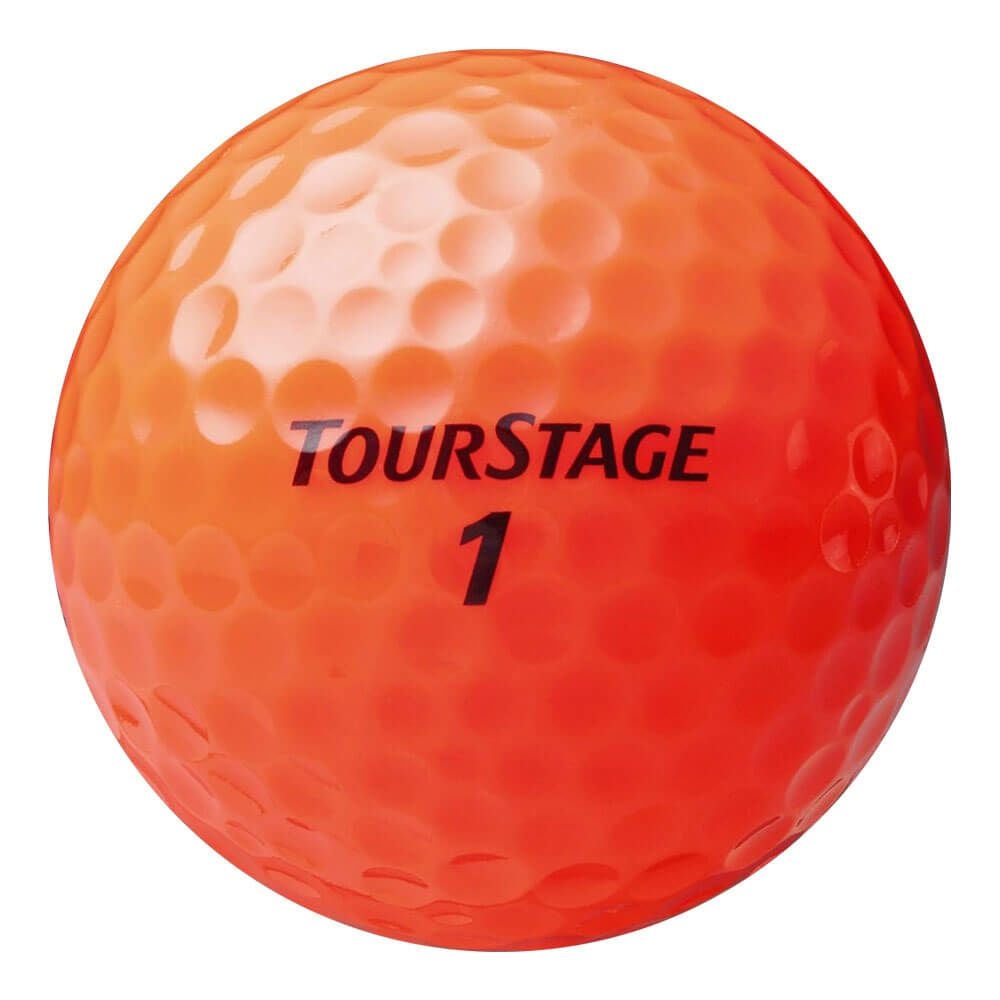 ブリヂストン TOURSTAGE EXTRA DISTNACE ツアーステージ エクストラディスタンス ゴルフボール 1ダース（12球入り）　オレンジ詳細4