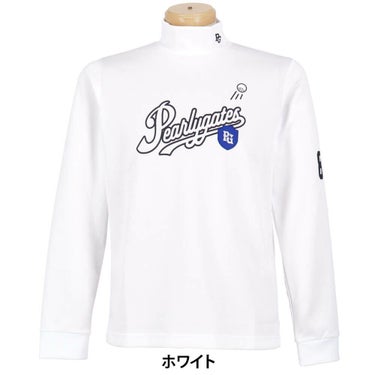 パーリーゲイツ PEARLY GATES　メンズ 鹿の子ダンボールゼブラ 長袖 ハイネック カットソー 053-5266001　2025年モデル 詳細1 詳細2