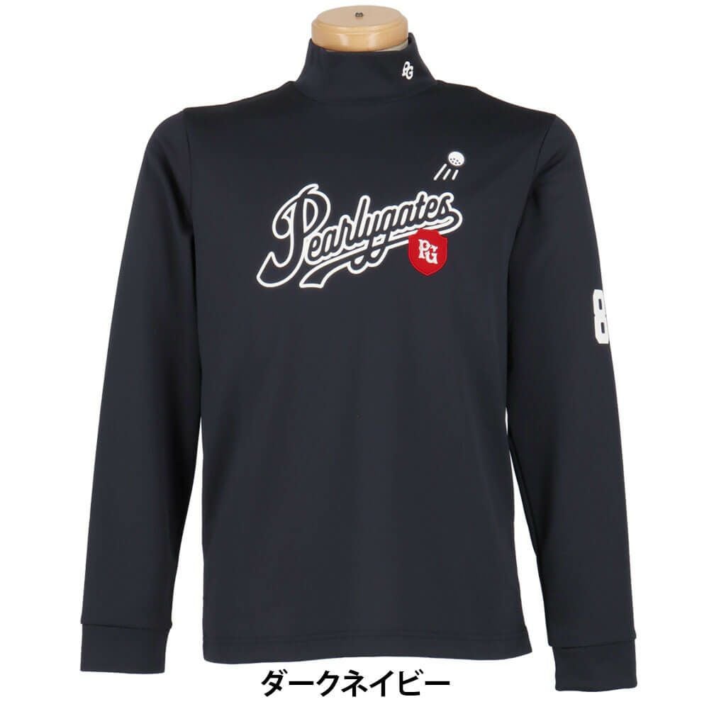 パーリーゲイツ PEARLY GATES　メンズ 鹿の子ダンボールゼブラ 長袖 ハイネック カットソー 053-5266001　2025年モデル 詳細1 詳細5