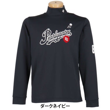 パーリーゲイツ PEARLY GATES　メンズ 鹿の子ダンボールゼブラ 長袖 ハイネック カットソー 053-5266001　2025年モデル 詳細1 詳細5