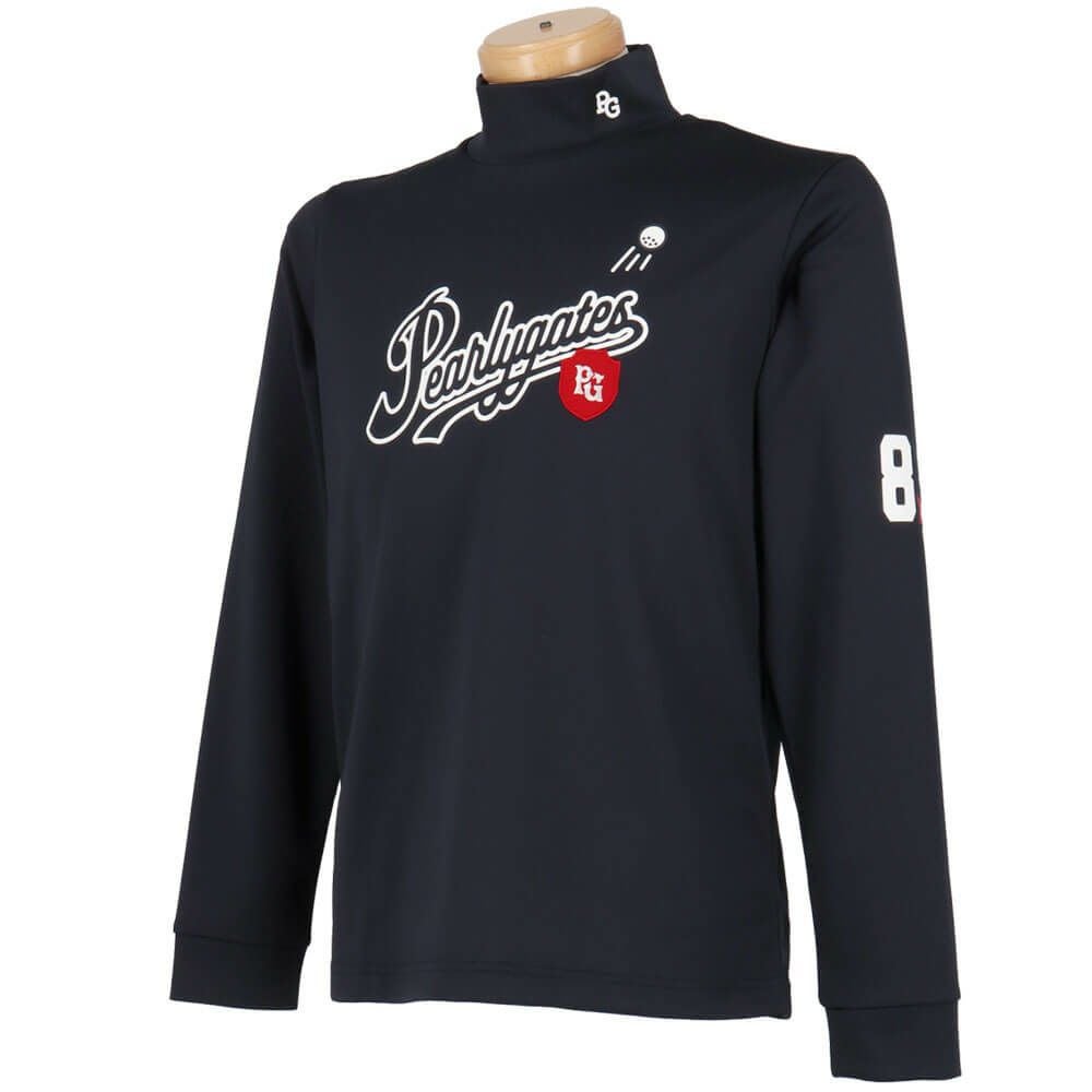 パーリーゲイツ PEARLY GATES　メンズ 鹿の子ダンボールゼブラ 長袖 ハイネック カットソー 053-5266001　2025年モデル 詳細1 詳細7