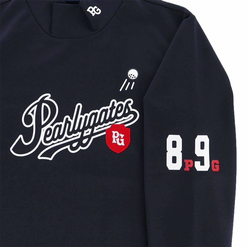 パーリーゲイツ PEARLY GATES　メンズ 鹿の子ダンボールゼブラ 長袖 ハイネック カットソー 053-5266001　2025年モデル 詳細1 詳細9