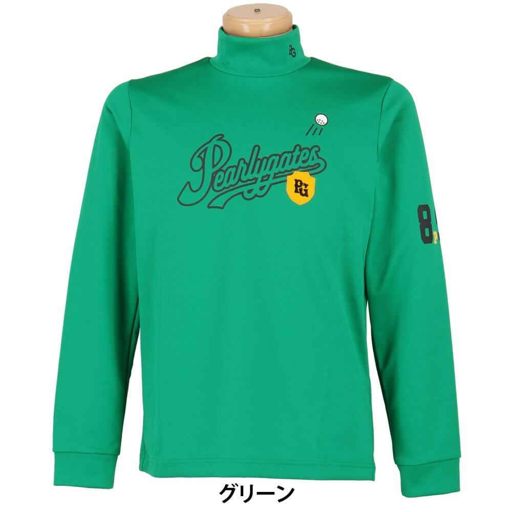 パーリーゲイツ PEARLY GATES　メンズ 鹿の子ダンボールゼブラ 長袖 ハイネック カットソー 053-5266001　2025年モデル 詳細1 詳細11