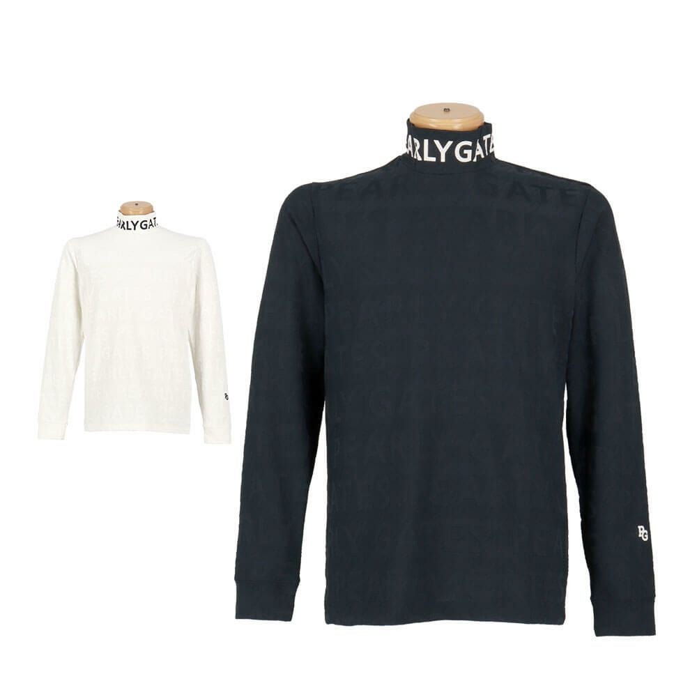 パーリーゲイツ PEARLY GATES　メンズ 3Dベアジャガード 長袖 ハイネック カットソー 053-5266005　2025年モデル 詳細1