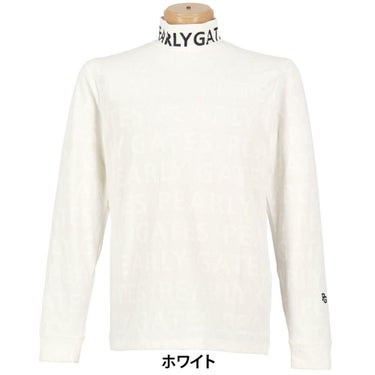 パーリーゲイツ PEARLY GATES　メンズ 3Dベアジャガード 長袖 ハイネック カットソー 053-5266005　2025年モデル 詳細1 詳細2