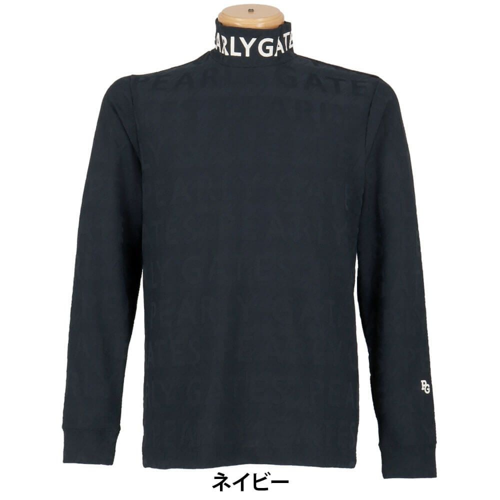 パーリーゲイツ PEARLY GATES　メンズ 3Dベアジャガード 長袖 ハイネック カットソー 053-5266005　2025年モデル 詳細1 詳細5