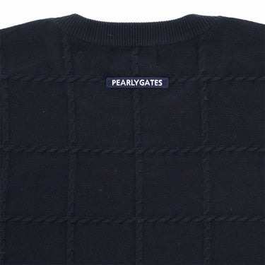 パーリーゲイツ PEARLY GATES　メンズ 12G 地柄 長袖 クルーネック ニット プルオーバー 053-5270015　2025年モデル 詳細1 詳細9