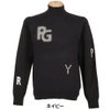 パーリーゲイツ PEARLY GATES　メンズ 12G 部分ジャガードカシミヤタッチコットン 長袖 ハイネック ニット プルオーバー 053-5274017　2025年モデル 詳細1 詳細5