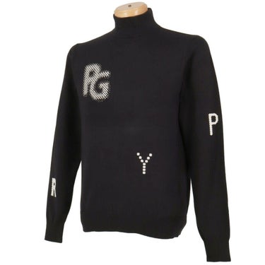 パーリーゲイツ PEARLY GATES　メンズ 12G 部分ジャガードカシミヤタッチコットン 長袖 ハイネック ニット プルオーバー 053-5274017　2025年モデル 詳細1 詳細7