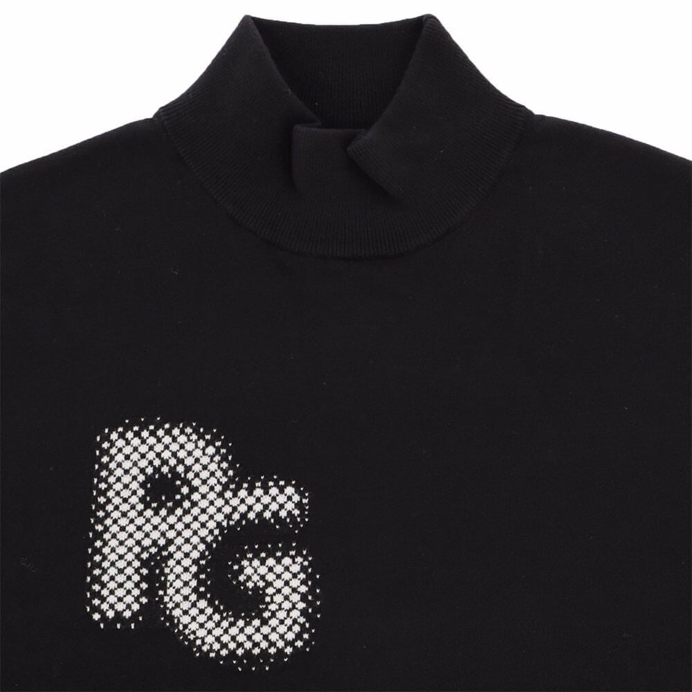 パーリーゲイツ PEARLY GATES　メンズ 12G 部分ジャガードカシミヤタッチコットン 長袖 ハイネック ニット プルオーバー 053-5274017　2025年モデル 詳細1 詳細8