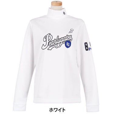 パーリーゲイツ PEARLY GATES　レディース 鹿の子ダンボールゼブラ 長袖 ハイネック カットソー 055-5266002　2025年モデル 詳細1 詳細2