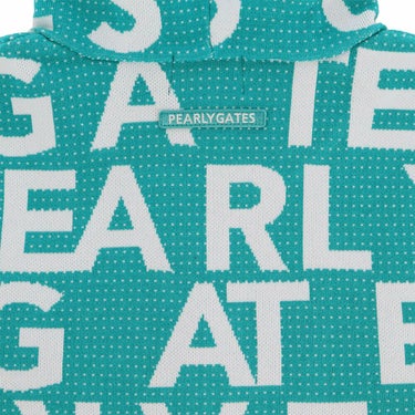 パーリーゲイツ PEARLY GATES　レディース 12G ダブルジャガード ロゴ総柄 長袖 フルジップ ニット フーディ 055-5272020　2025年モデル 詳細1 詳細6