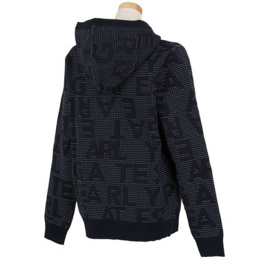 パーリーゲイツ PEARLY GATES　レディース 12G ダブルジャガード ロゴ総柄 長袖 フルジップ ニット フーディ 055-5272020　2025年モデル 詳細1 詳細9