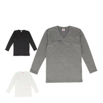 B.V.D. メンズ 瞬暖 Vネック 長袖 Tシャツ GR078BPS