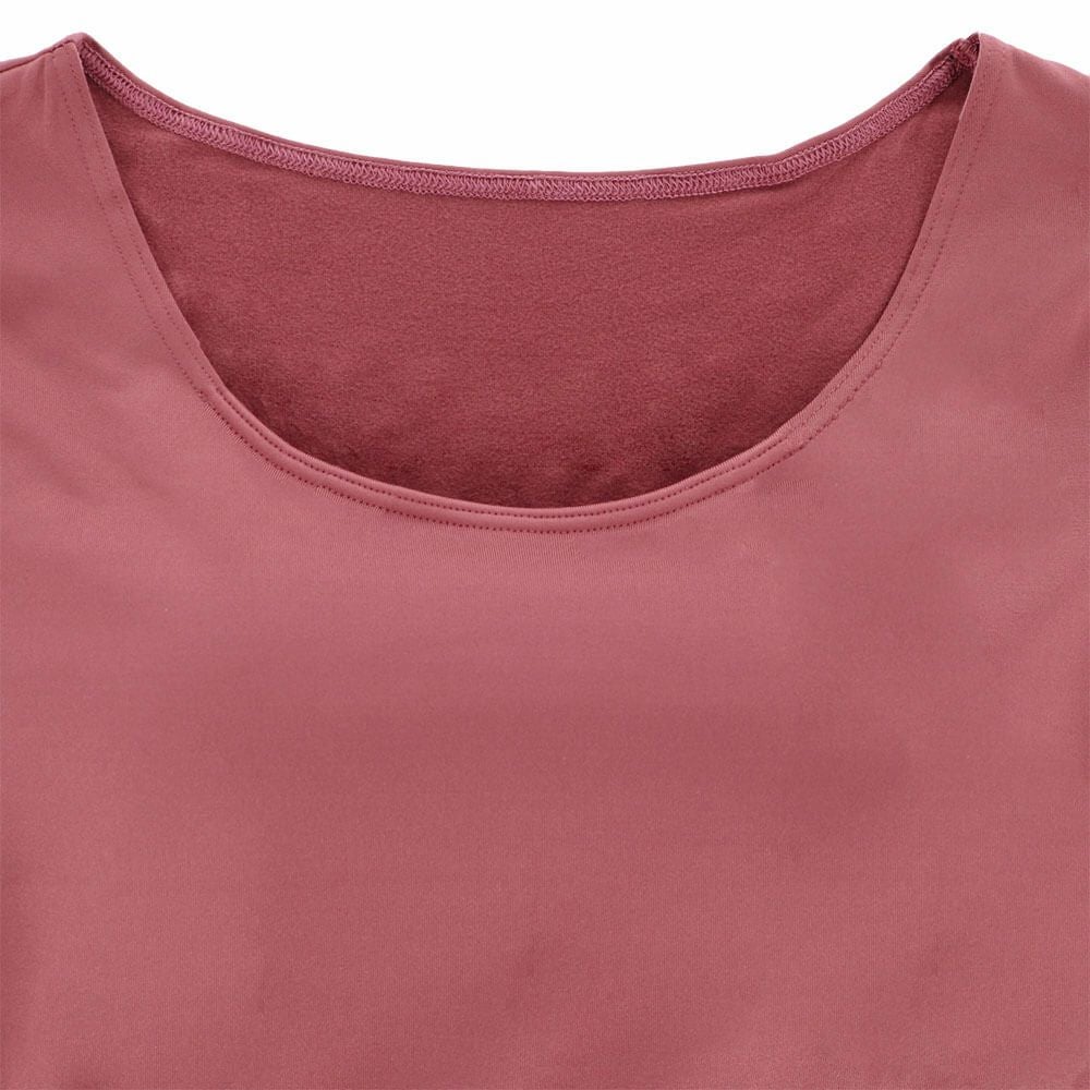 B.V.D. レディース 瞬暖 あったかインナー 裏起毛 カップ付き8分袖シャツ BAKH96B　詳細8