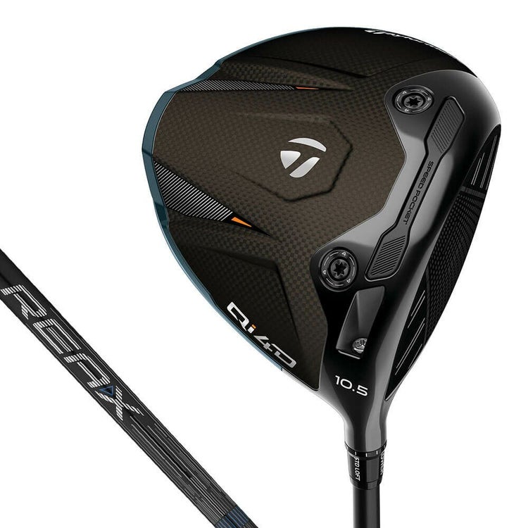 超美品☆QI4D ドライバー9.0 REAXシャフトMR ハドラスコーティング付 超美