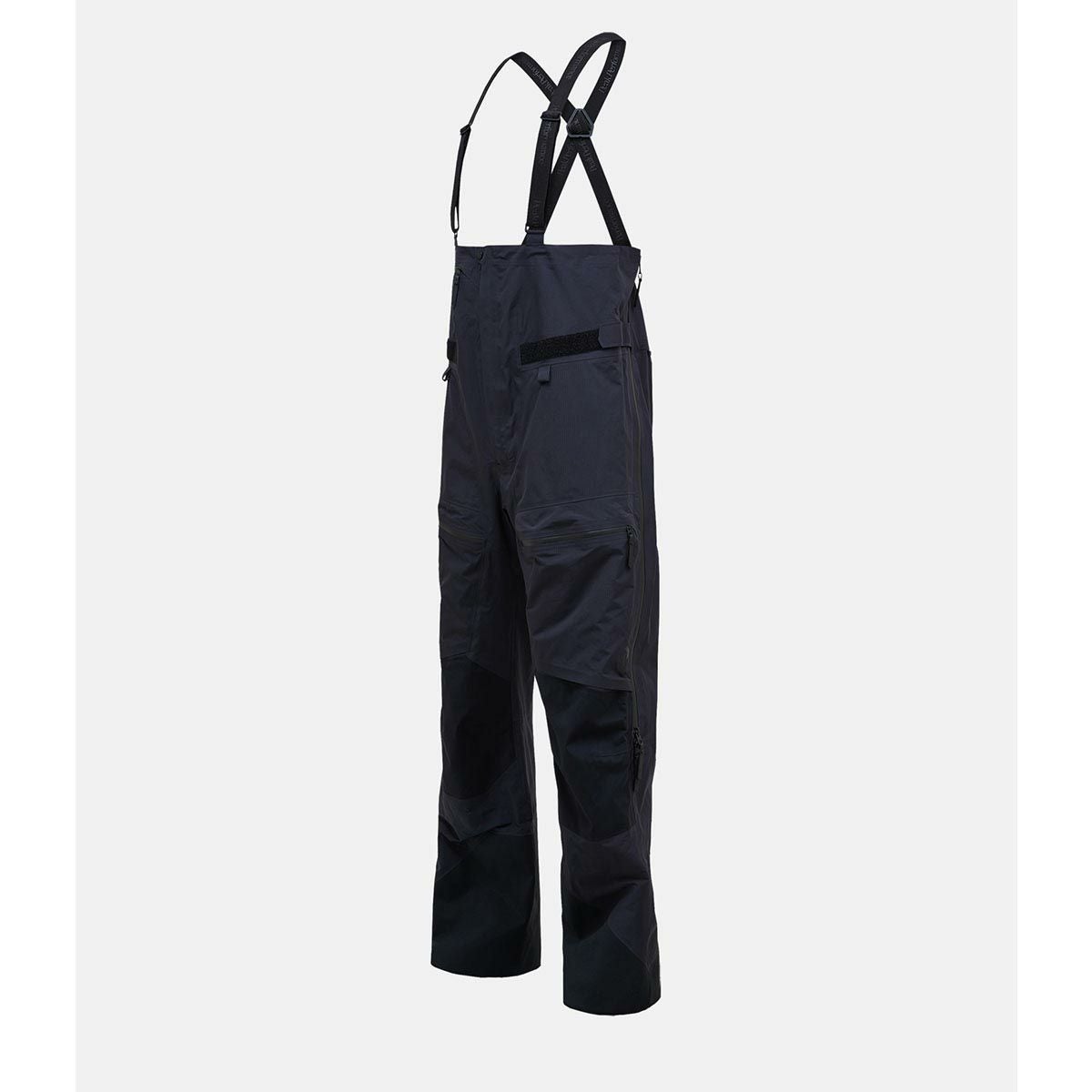 ピークパフォーマンス PEAK PERFORMANCE　スキー スノーボードウェア メンズ バーティカルゴアテックスプロビブパンツ M Vertical Gore-Tex Pro Bib Pants G79146 2024-2025 BLACK 詳細2