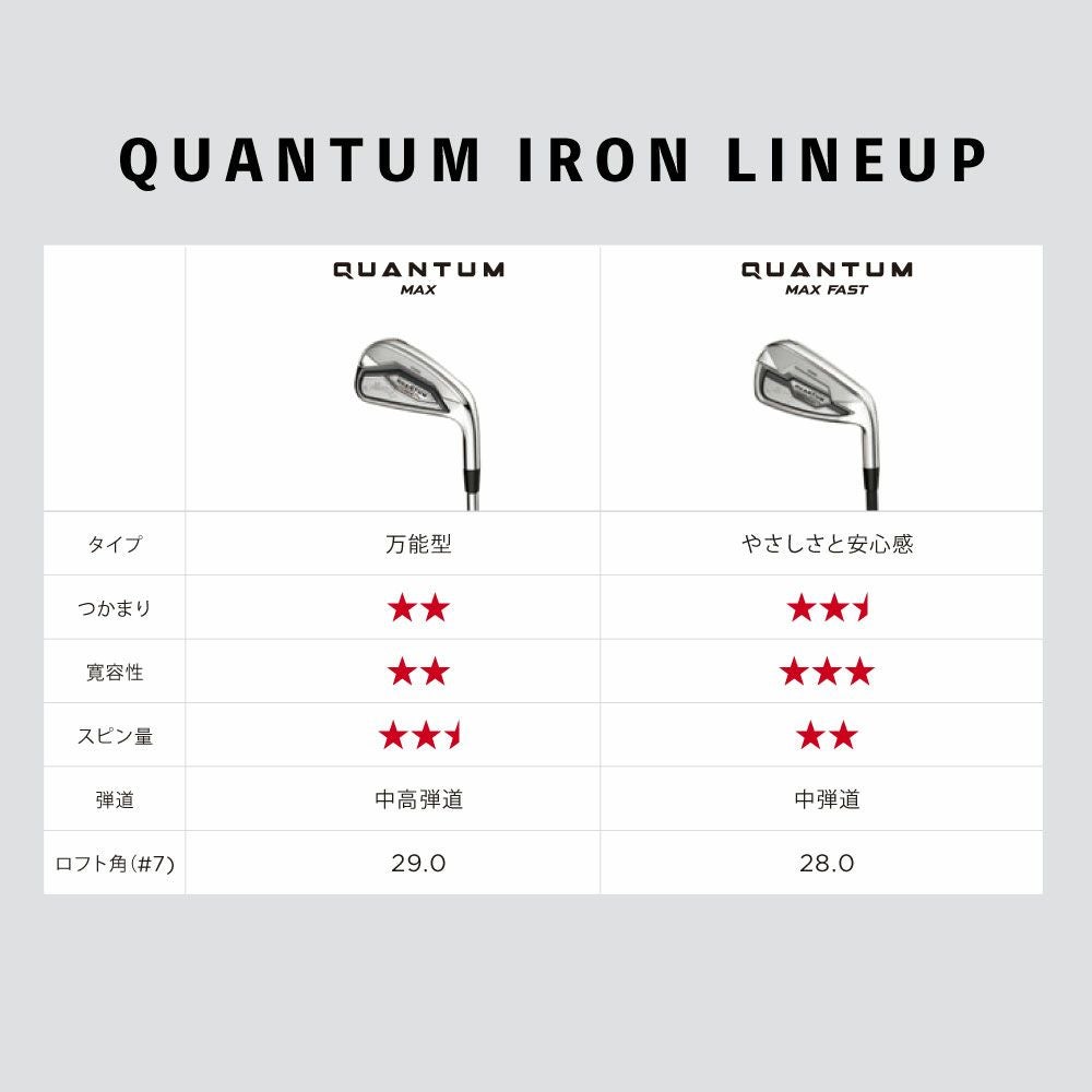 キャロウェイ QUANTUM クアンタム マックス メンズ アイアン 5本セット