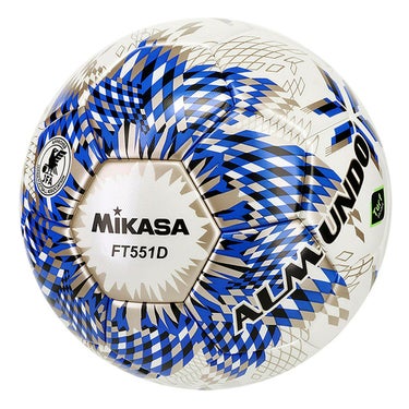 ミカサ MIKASA　 サッカー ALMUNDO 検定球 貼りFIFA （5号球） 青ブロンズシルバー　サッカーボール 2025 春夏 青ブロンズシルバー