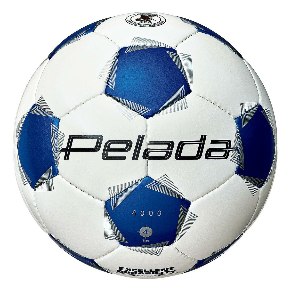 モルテン molten　 ペレーダ 4000 （4号球） ホワイト×メタリックブルー　サッカーボール 2025 春夏 ホワイト×メタリックブルー