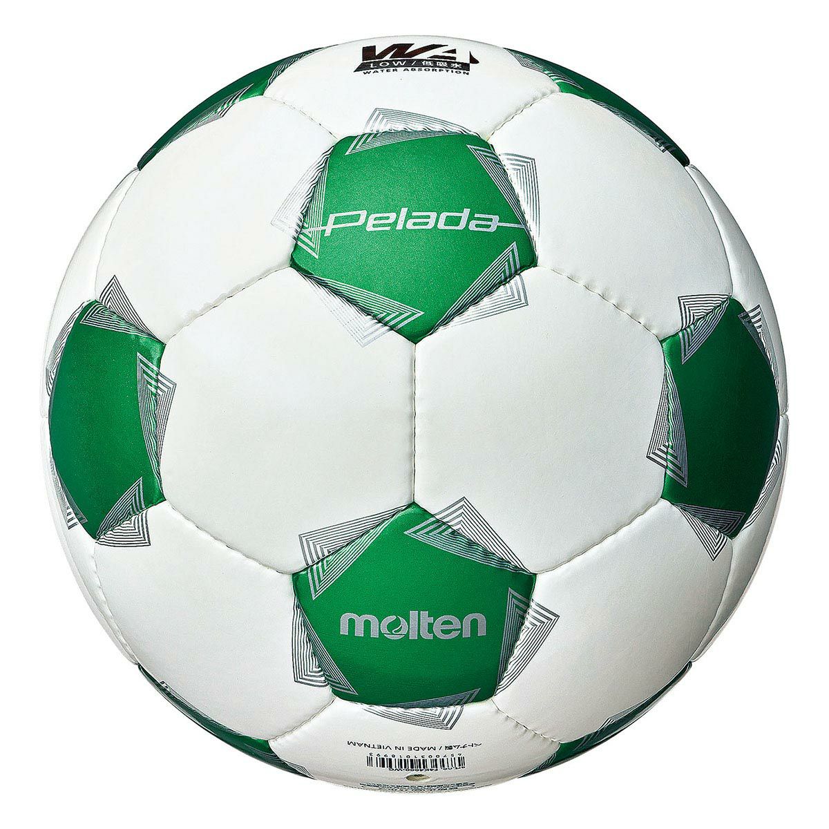 モルテン molten　 ペレーダ 4000 （4号球） ホワイト×メタリックグリーン　サッカーボール 2025 春夏 ホワイト×メタリックグリーン 詳細2