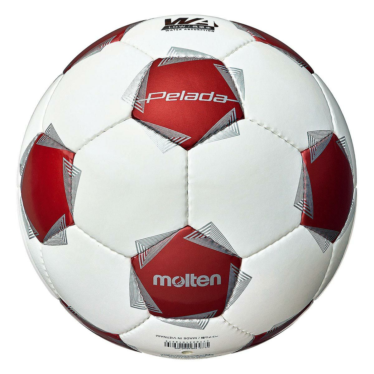 モルテン molten　 ペレーダ 4000 （4号球） ホワイト×メタリックレッド　サッカーボール 2025 春夏 ホワイト×メタリックレッド 詳細2
