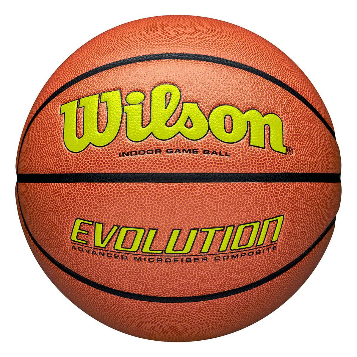 ウイルソン Wilson　 EVOLUTION ゲームボール （7号球） オレンジ/オプティカルイエロー　バスケットボール 2024 オレンジ/オプティカルイエロー